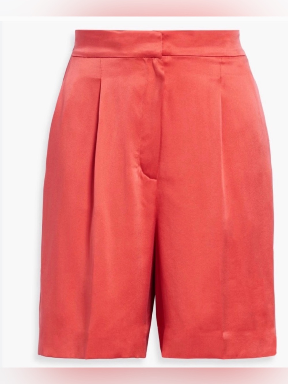 THEORY Pleated Silk Trouser Shorts